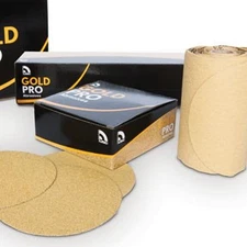 Gold Pro 220 Grit 6" Hook & Loop Sanding Discs, BX/50 082411 USC 082411 0