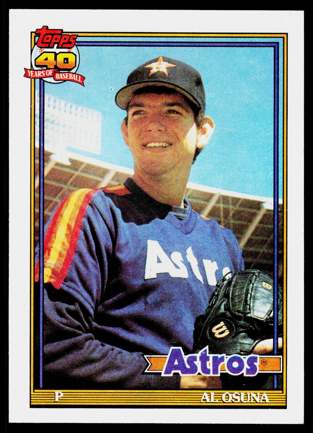 Al Osuna, 1991 Topps, #149, Houston Astros, RC