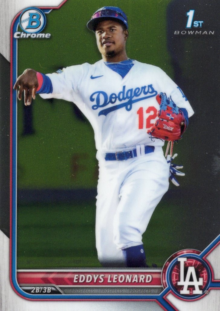 2022 Bowman Chrome Prospects #BCP-57 Eddys Leonard Los Angeles Dodgers
