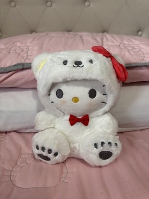 ***NEW*** WHITE POLAR BEAR HELLO KITTY 10inch