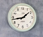 Jones London No Electric Mint Green Vintage 10.5" Wall Clock School Factory