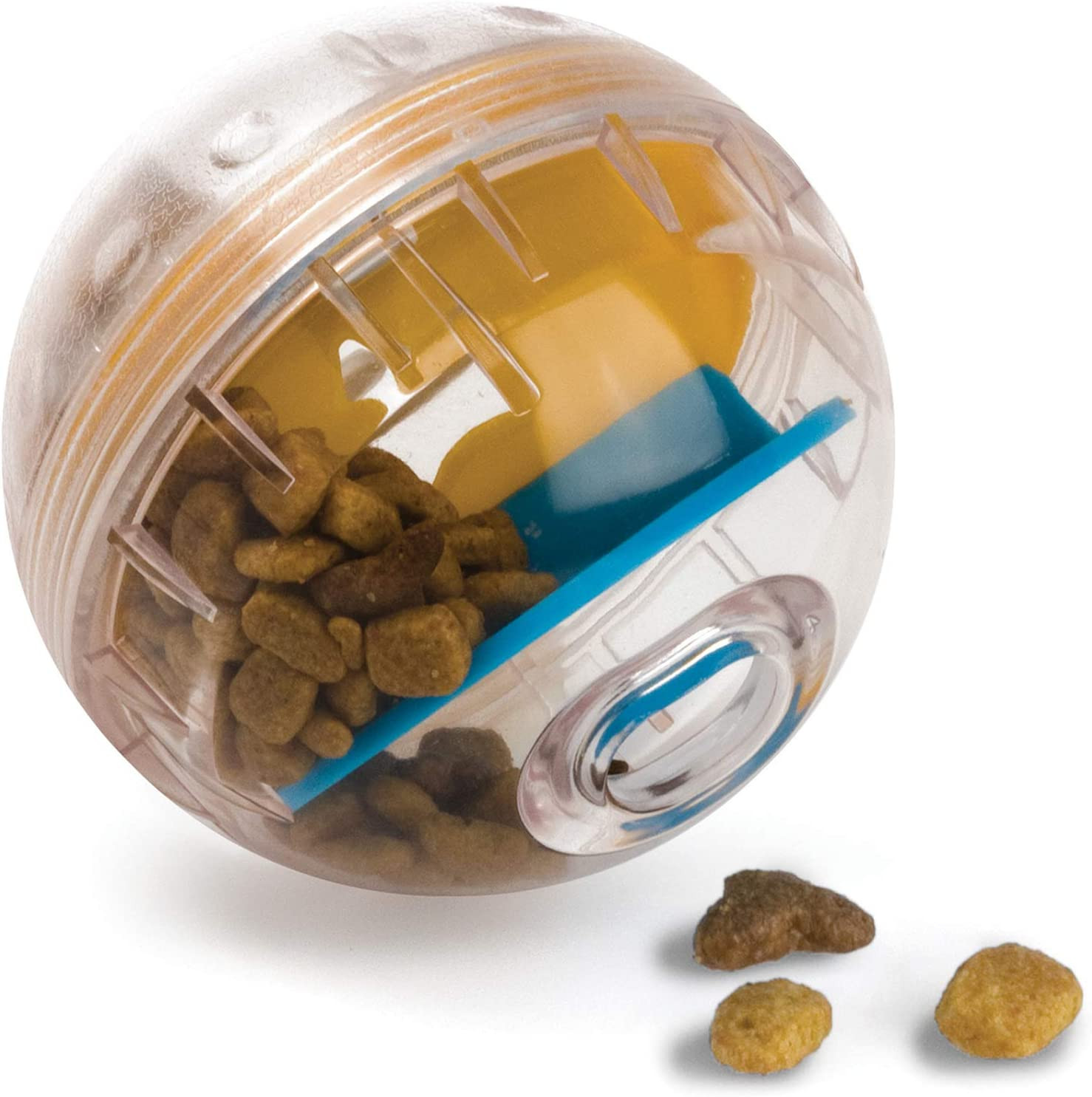 IQ Treat Ball Interactive Dog Ball - 3" Puzzle Treat Dispenser, Durable