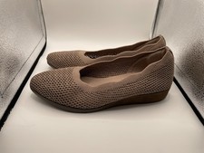 SKECHERS Cleo Sawdust Real Living Cinnamon Women's Slip On Flats - Size 7