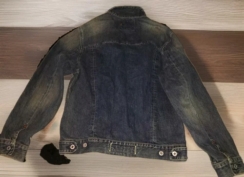 VTG GUESS Denim Jean Jacket Trucker USA Made in Mexico Size S - Picture 5 of 9
