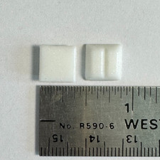 Vitreous Mini Glass Mosaic Tiles 3/8 inch 10mm White 100 tiles