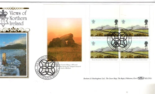 1994 VIEWS OF NORTHERN IRELAND - BENHAM SILK  BOOKLET FDC FROM COLLECTION C65