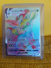 Pokemon Evolving Skies Rainbow Leafeon VMAX Card 204/203