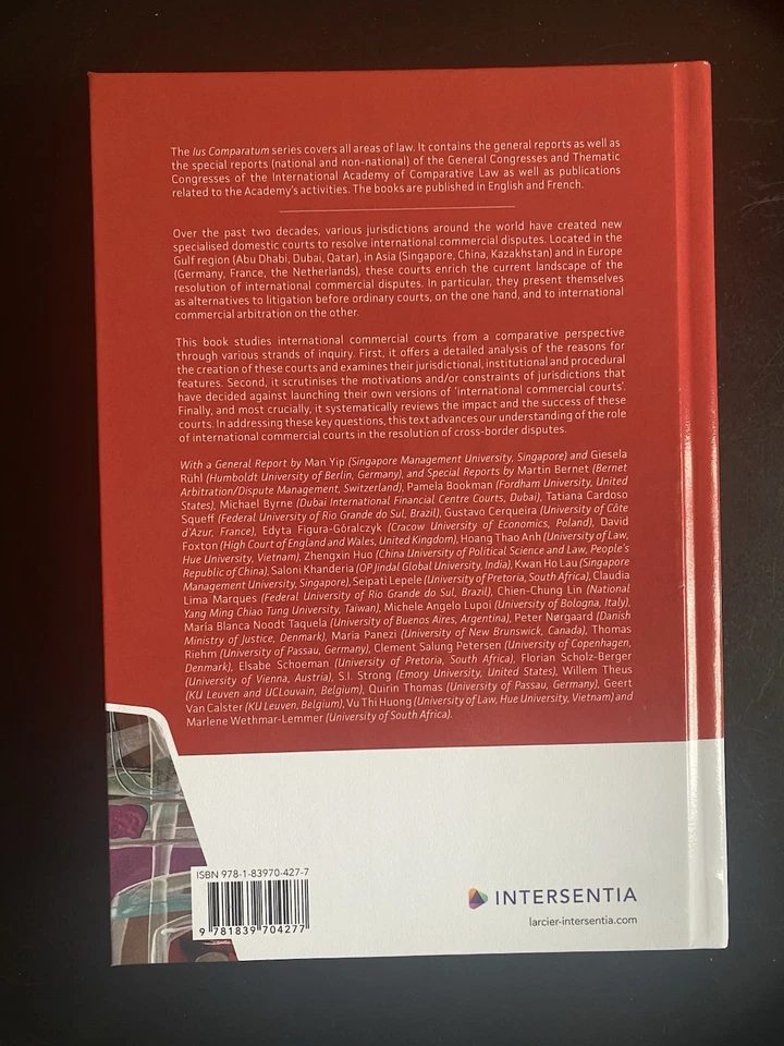 NEW International Commercial Courts | Comparative Perspective | Law | Hardcover - Image 2 of 4