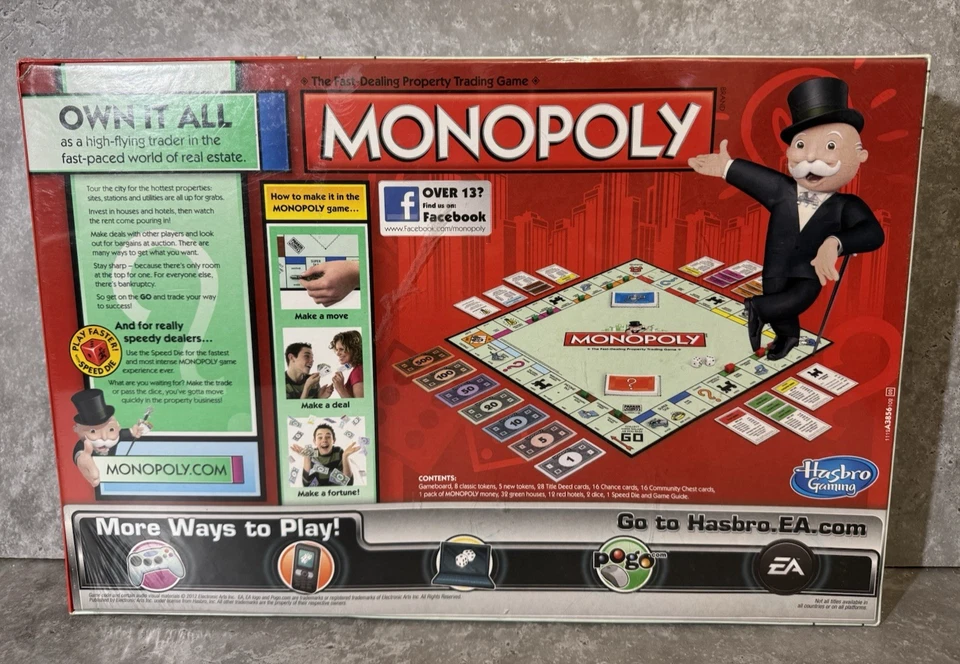 Monopoly Golden Token Bonus Board Game 5 New Limited Edition Tokens 2012 New  - Image 2 of 4