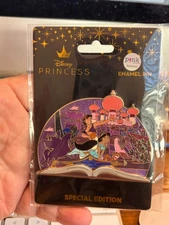 Palm Disney Storybook Pin - Aladdin & Jasmine