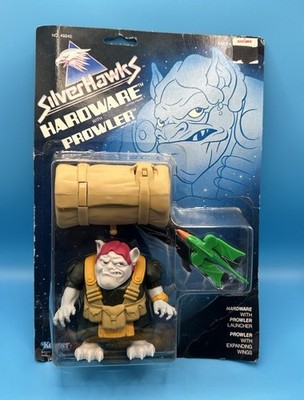 Vintage Silverhawks Figure Hardware W/ Prowler On Card 1987 Kenner Brand New