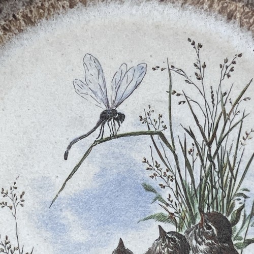 Vintage Silberdistel Collectible Birds And Dragonfly Plate - Picture 3 of 8