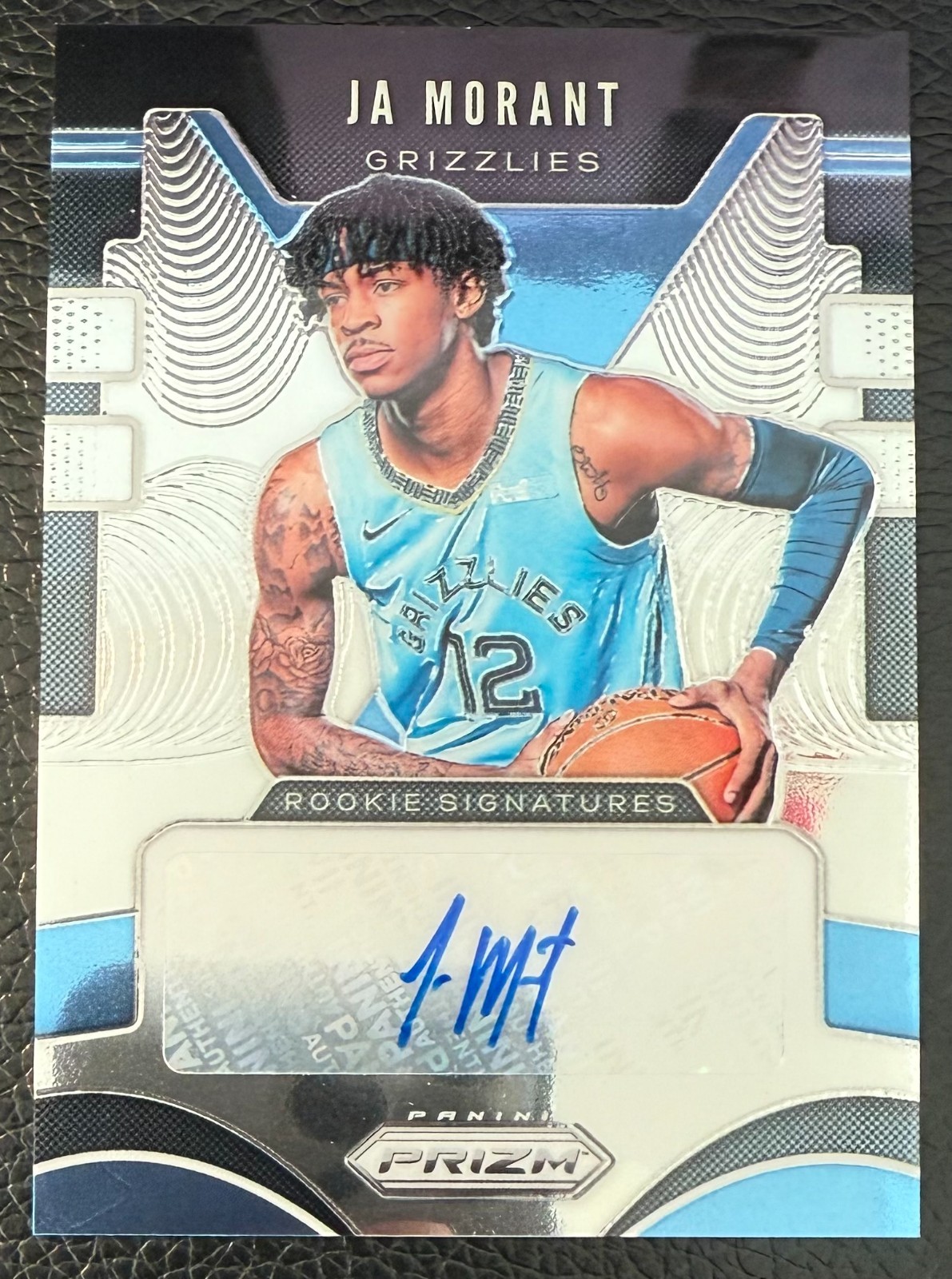 2019-20 PANINI PRIZM JA MORANT ROOKIE SIGNATURES ROOKIE RC AUTO #RS-JMT