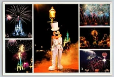 Postcard Continental - Mickey Mouse Fireworks - Magic Kingdom