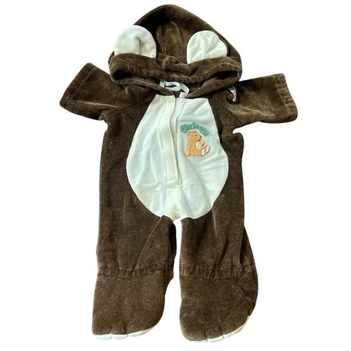 Vintage Coleco Cabbage Patch Kids TWINS Teddy Bear Outfit One Piece Costume