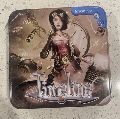 Timeline Inventions Card Game Asmodee Complete Frederick Henry 2017.  Clean.
