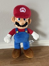 Super Mario Bros Jumbo Large Mario plush stuffed animal soft 21" Nintendo Movie