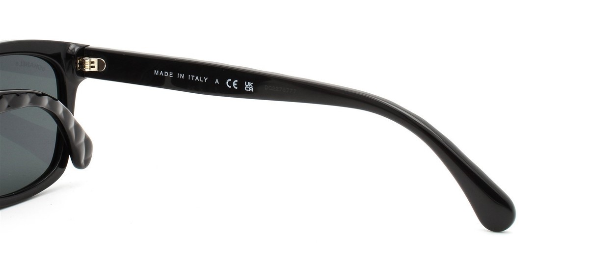 Chanel ch5484-A 622/S4 Sunglasses Black Quilted Pale Gold