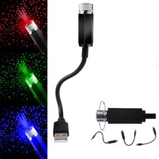 1/2PCS LED Car Roof Atmosphere Star Projector Light Romantic USB Laser Stage Lig