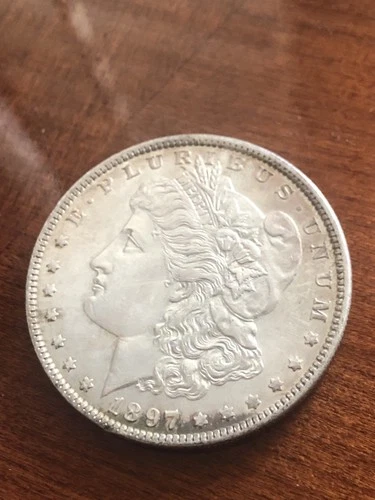 1897 Morgan Silver Dollar - Good  and Toned Circulated US 1 Dollar Coin