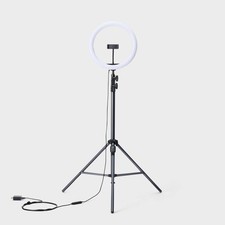 12" RGB Ring Light with Tripod - heyday Dark Blue: Portable Mobile Stand