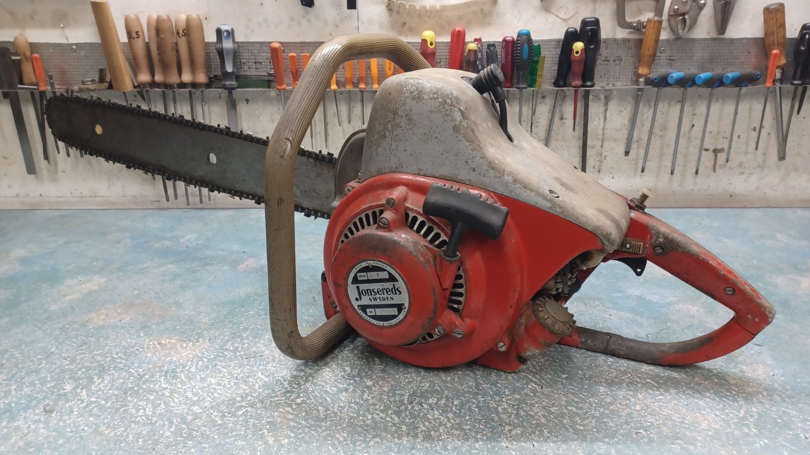 Jonsereds XF Chainsaw Chainsaw Vintage Collectors HTF Barn Find Faulty