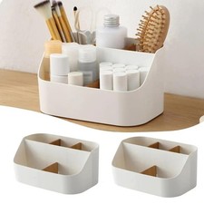 Desk Storage Organizer Box Plastic Makeup Cosmetic Office Supplies Holder