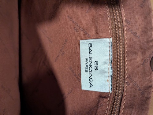 BALENCIAGA Miami Leather Tote Shoulder Bag Camel Authenticated - Picture 4 of 9