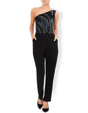 Image of MONSOON One Shoulder ‘Kate’ Jumpsuit • Size 14 • RRP €135/£115 • New With Tags