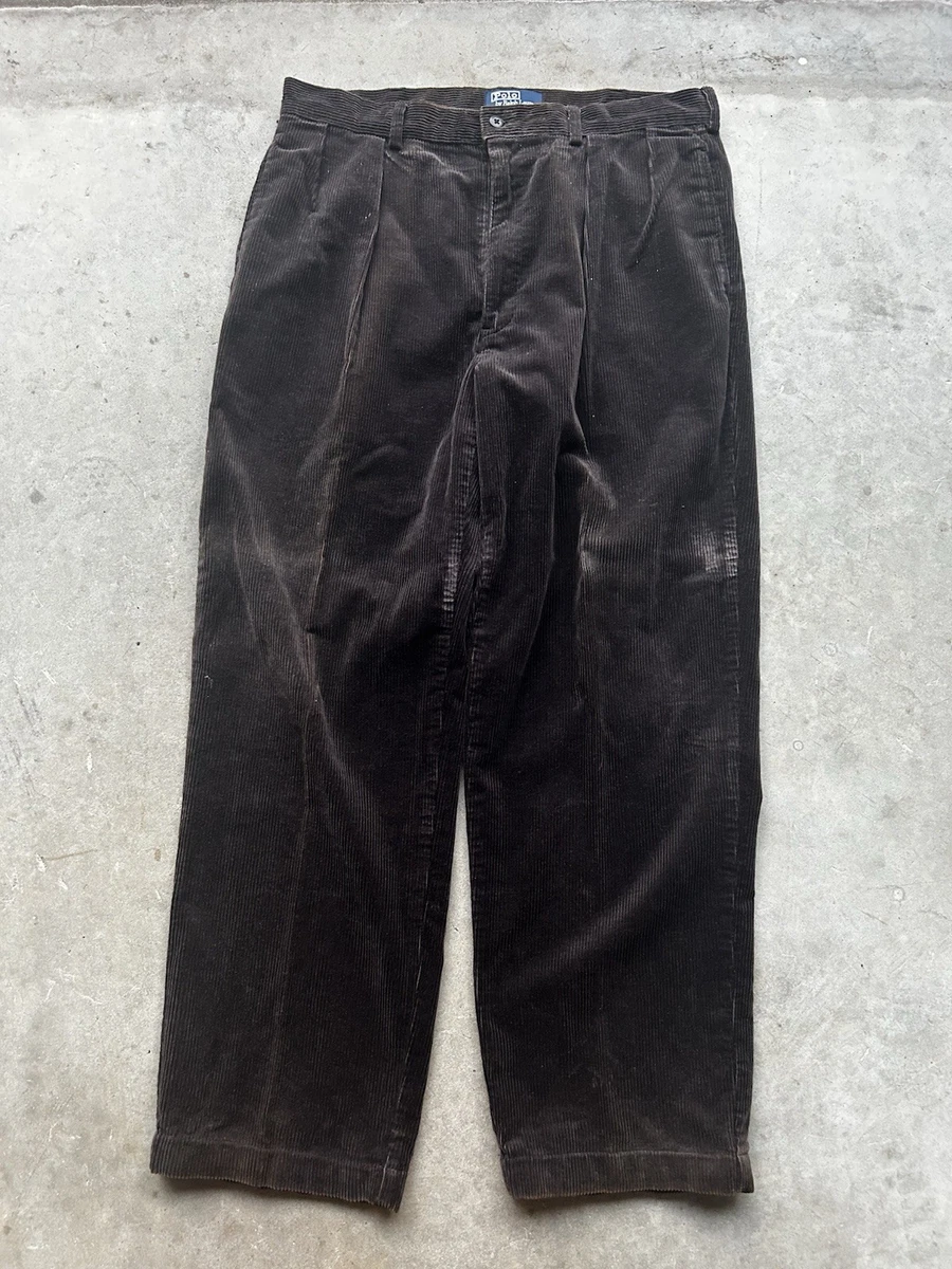 【90s】 POLO andrew corduroy pants BLACK Polo Ralph Lauren Andrew Casual Pants for Men for sale | eBay