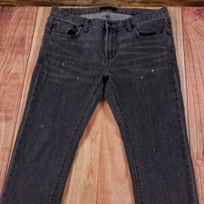 John Varvatos USA Jeans Men's Gray Wight Skinny Dark Wash Sz 32 Meas. 33x31.5 