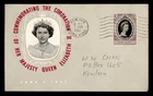 DR WHO 1953 HONG KONG FDC QEII CORONATION KOWLOON R71995