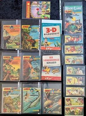 20x Alte Comics, alles Originale, Akim, Graf von Monte Christo, 3-D Heft, Comic!