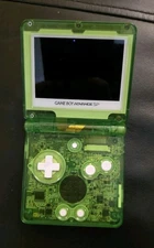 Nintendo Game Boy Advance SP GBA SP IPS LCD Backlit Glass Green Clear