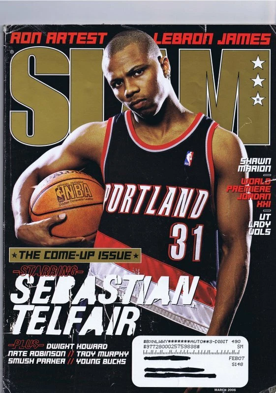 ORIGINAL Vintage March 2006 Slam Magazine Sebastian Telfair Lebron James