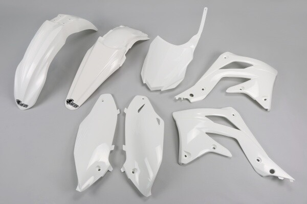 plastic fairing kit Kawasaki KXF 450 2013 2015 UFO Plast white