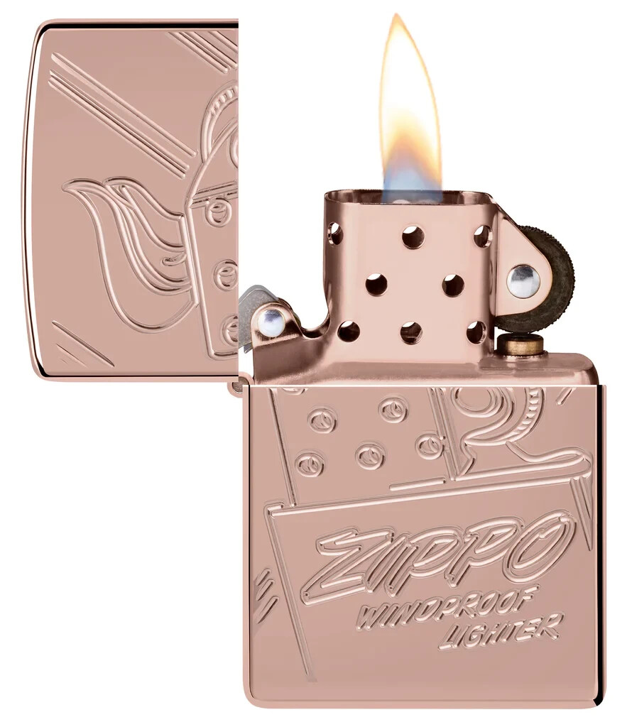 Zippo 48768 Limited Armor Engraved Script Collectible High Polish