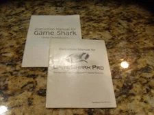 Playstation Instruction manuals for Game Shark and Gameshark Pro 