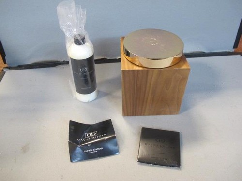 DAYNA DECKER IKON SCULPTURE OIL LAMP DIFFUSER WALNUT GOLD REFILL RESERVOIR $410 - Picture 1 of 3