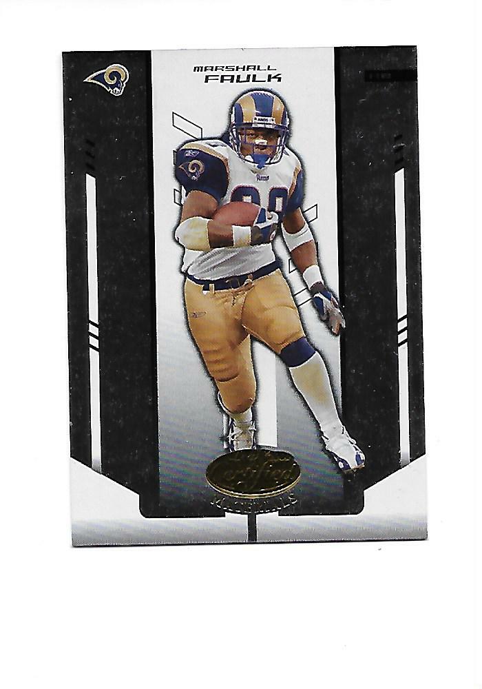 2004 LEAF CERTIFIED MATERIALS #109 MARSHALL FAULK  (Rams)