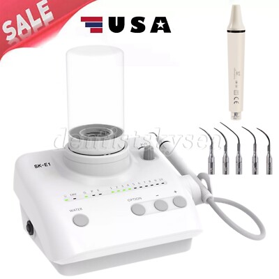 Dental Ultrasonic Piezo Scaler+2 Bottles fit Cavitron EMS+1*Handpiece Detachable
