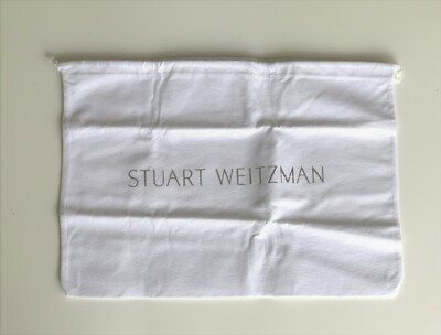 STUART WEITZMAN- Authentic Drawstring Dust Bag Purse Shoes Cover Sz 10  x 14 