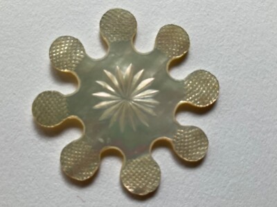 Etched MOP Sewing Snowflake Thread Winder.