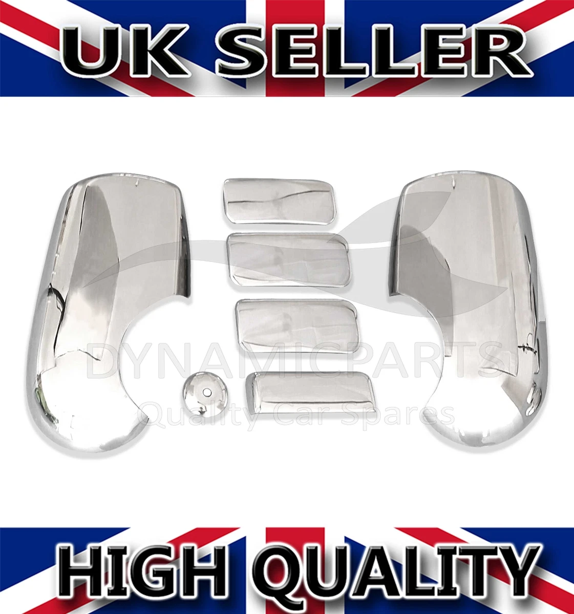 FOR FORD TRANSIT MK6 MK7 CHROME WING MIRROR COVERS 4 DOOR HANDLE COVERS 00 13