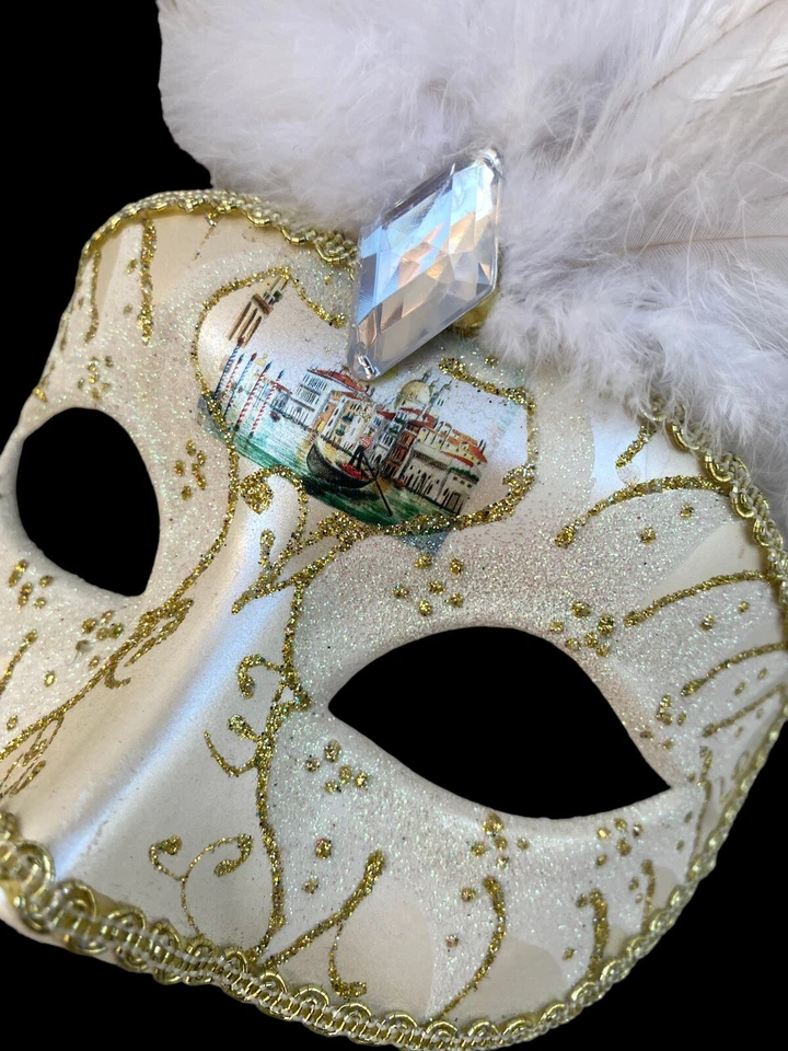 Eye Mask Masquerade Halloween Venetian Masked Ball Costume Theatre Gothic - Image 4 of 4