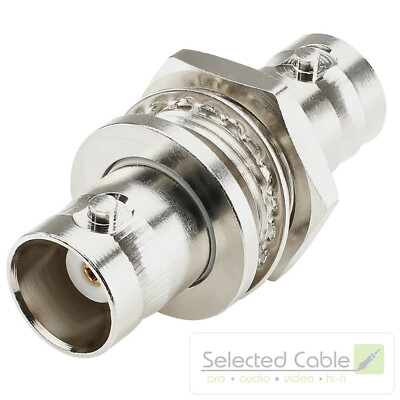 HICON BNC 3G HD SDI 1/2'' Patch- Einbaubuchse 75Ω Video Adapter Kabel | BNC-FP-HD
