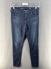 AG Adriano Goldschmied Jeans Womens 25 Blue Legging Ankle Crop Skinny USA Made
