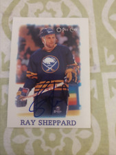 Ray Sheppard Autographed 1988-89 OPC Rookie Card #35 NHL Buffalo Sabres w/ LOA