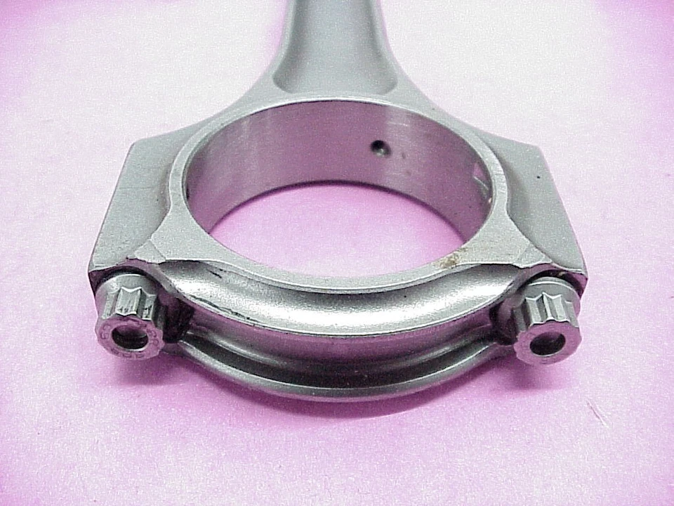 8 NEW Lentz 6.380" I Beam Connecting Rods 1.889" Honda Force Feed Oiling  NASCAR - Image 3 of 4