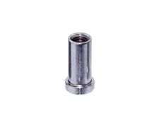 ALTALINE 16MM LONG BICYCLE RECESSED STEEL BRAKE NUT CHROME FOR FRONT BRAKE.